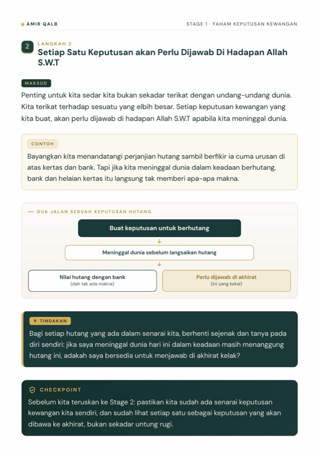 Rezeki — faham setiap keputusan kewangan
